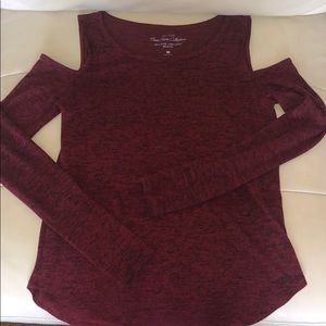 Hollister cold shoulder long sleeve